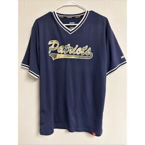 Marucci Size M Adult Patriots V Neck Jersey Style Shirt 22 On The Back